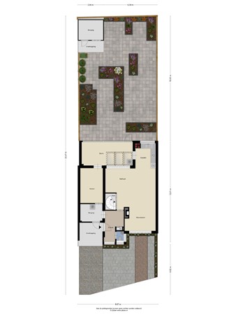 Floorplan - Albinonistraat 102, 5283 KT Boxtel